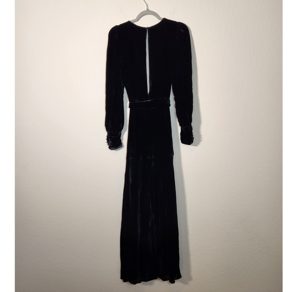 Sleeping with Jacques Renaissance Sylvia Dress Black Velvet - Picture 2 of 9
